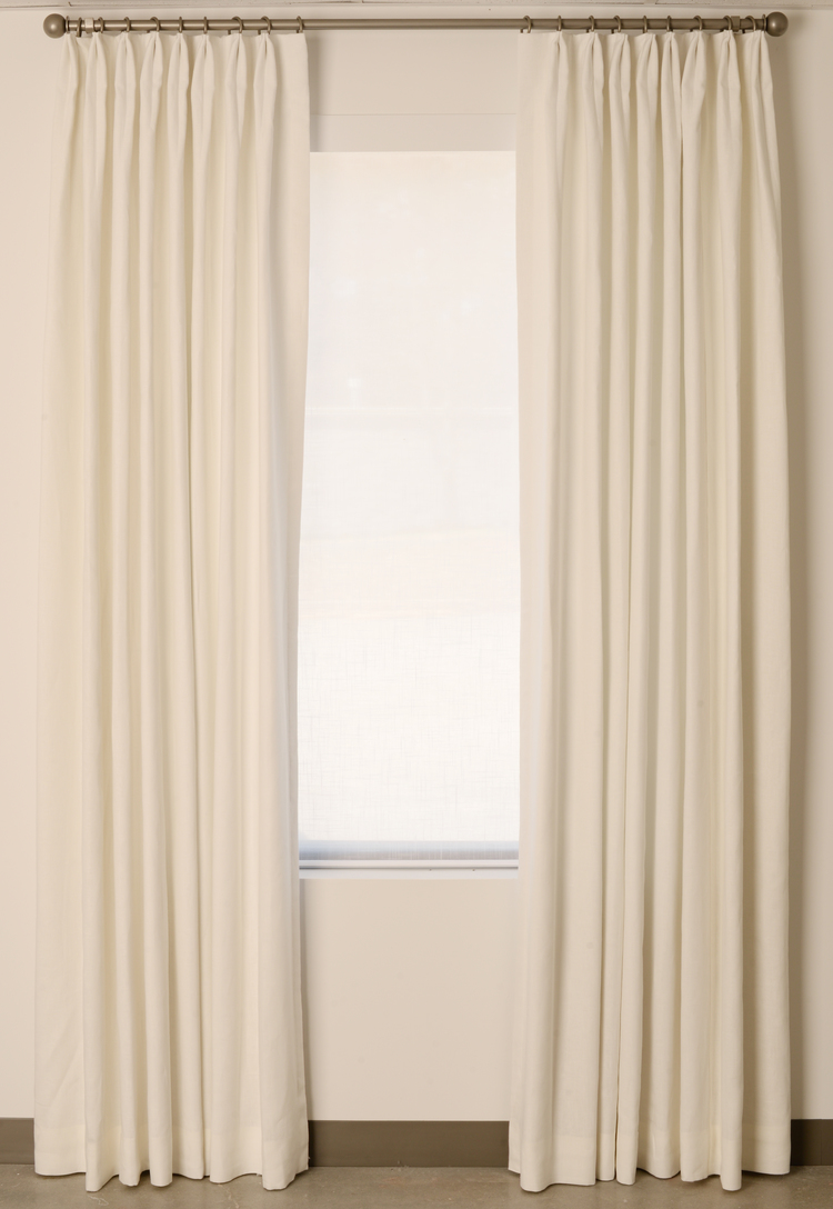 double euro pleat drapes